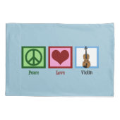 Cute Violin Kussensloop (Achterkant)