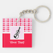 Cute Violin Sleutelhanger (Achterkant)