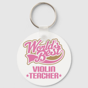 Cute Violin Teacher Sleutelhanger