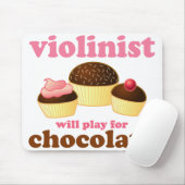 Cute Violinist Mousepad Muismat (Met muis)