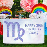 Cute Virgo Custom Astrology Paars Birthday Party