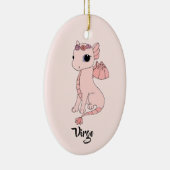 Cute Virgo Dragon design zodiac ornament (Rechts)