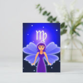 Cute Virgo Zodiac Briefkaart (Staand voorkant)