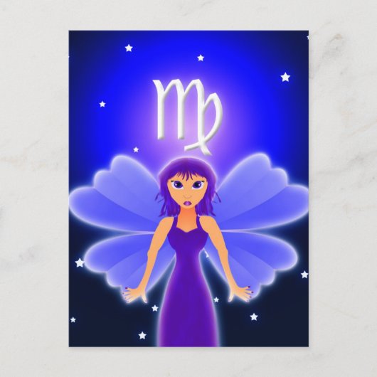 Cute Virgo Zodiac Briefkaart (Voorkant)