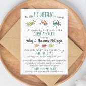 Cute Virtual Baby Shower Love Bugs Beetles Kaart