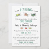 Cute Virtual Baby Shower Love Bugs Beetles Kaart (Voorkant)