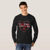 Cute Visiting Professor Valentines Day Heart T-shirt (Voorkant volledig)