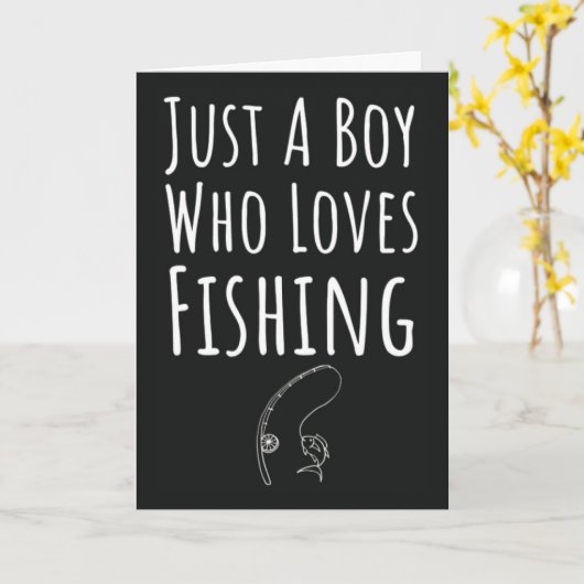 Cute Viskaarten Voor Baby Jongens Kids Visser Kaart (Gele Bloem)