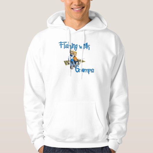 Cute Vist met Gramps Hoodie (Voorkant)