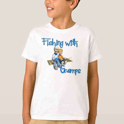 Cute Vist met Gramps T-shirt (Voorkant)