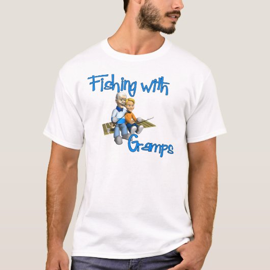 Cute Vist met Gramps T-shirt (Voorkant)
