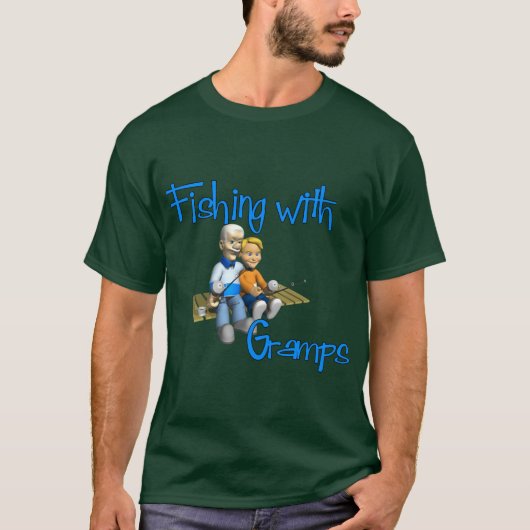 Cute Vist met Gramps T-shirt (Voorkant)