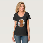 Cute Vizsla Dog on Vizsla Lover_3 T-shirt (Voorkant volledig)