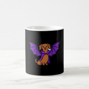 Cute Vleermuis Dachshund Halloween Mok