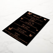 Cute Vlinder-Themed Verjaardag Dinner Party Menu (Gedraaid)
