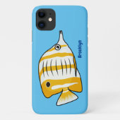 Cute vlinvis cartoon illustratie Case-Mate iPhone case (Achterkant)