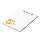 Cute vlinvis cartoon illustratie notitieblok (Linkerzijde)