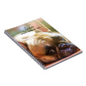 Cute Voeg je foto's toe Naam Franse Bulldog Notitieboek (Rechterzijde)
