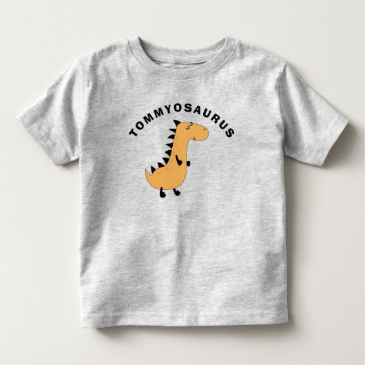 Cute Voeg naam van kind toe Dinosaur Geschenk Peut Kinder Shirts (Voorkant)