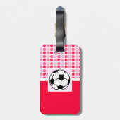 Cute Voetbal Bagagelabel (Achterkant verticaal)