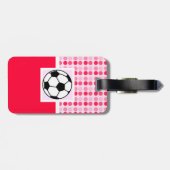 Cute Voetbal Bagagelabel (Achterkant horizontaal)