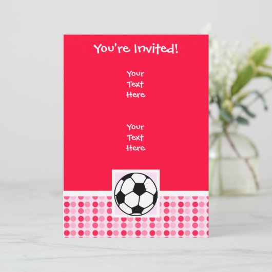 Cute Voetbal Kaart (Staand voorkant)