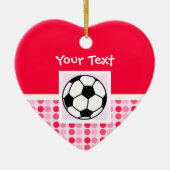 Cute Voetbal Keramisch Ornament (Voorkant)
