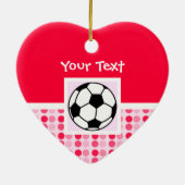 Cute Voetbal Keramisch Ornament (Achterkant)