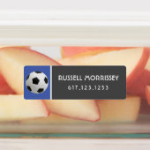 Cute Voetbal Kinder Name Number Colorful Labels (Aangebracht)