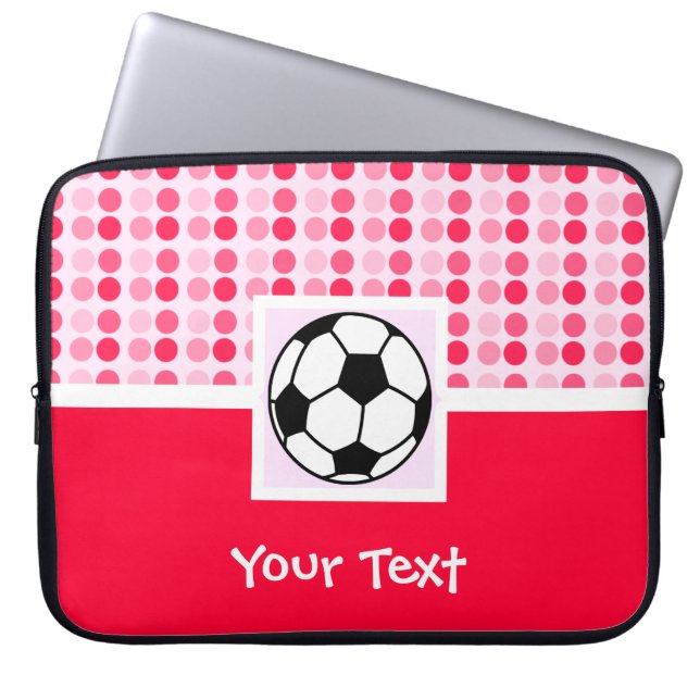 Cute Voetbal Laptop Sleeve (Voorkant)