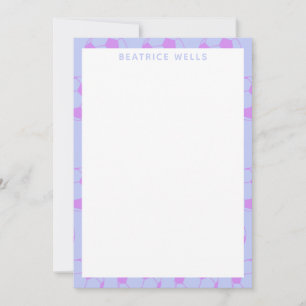 Cute Voetbal Pattern in Paars Personalized