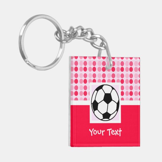 Cute Voetbal Sleutelhanger (Voorkant Links)