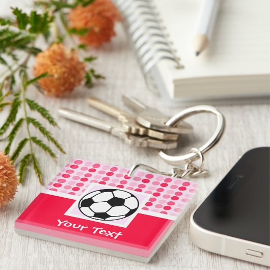 Cute Voetbal Sleutelhanger (Voorkant Rechts)