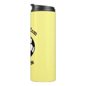 Cute Voetbal Text Soccer Mam Gepersonaliseerd Thermosbeker (Geroteerd rechts)