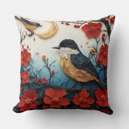 Cute vogel voor slaapkamer & woonkamer kussen
