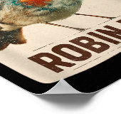 Cute vogelkostuum voor Robin-liefhebbers Poster (Hoek)
