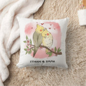 Cute Vogels Koppel Gepersonaliseerde Valentijnsdag Kussen (Deken)