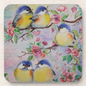 Cute Vogels Onderzetter (Voorkant)