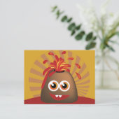 Cute Volcano Briefkaart (Staand voorkant)