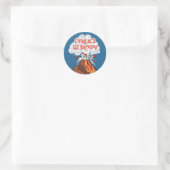 Cute Volcano Sticker Envelope Seal (Tas)