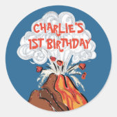 Cute Volcano Sticker Envelope Seal (Voorkant)