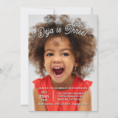 Cute Volle Foto Kinderverjaardagsfeestje Kaart (Voorkant)