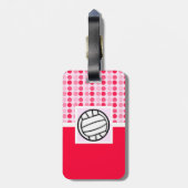 Cute Volleyball Bagagelabel (Achterkant verticaal)