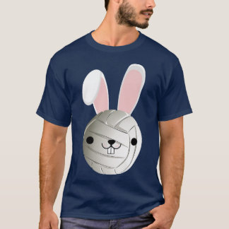 Cute Volleyball Bunny Funny Kinder Boys Girls Happ T-shirt