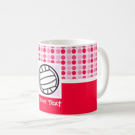 Cute Volleyball Koffiemok (Voorkant rechts)