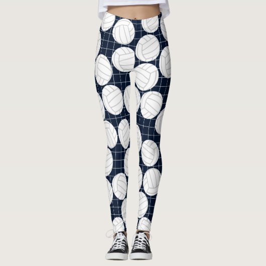 Cute Volleyball-Leggings Leggings (Voorkant)