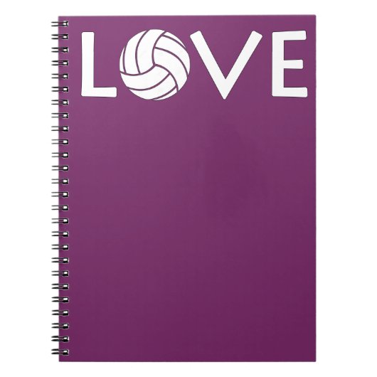 Cute Volleyball Love Notitieboek (Voorkant)