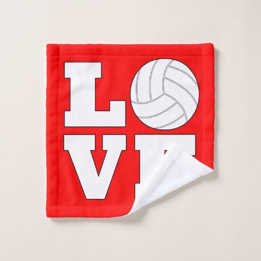 Cute Volleyball Lover Bad Handdoek (Wasdoekje)