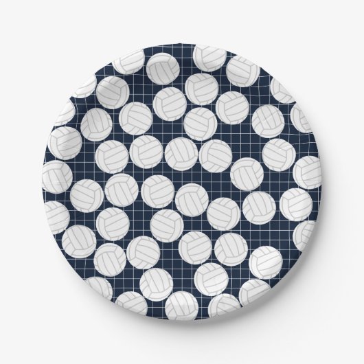 Cute Volleyball Paper-Borden Papieren Bordje (Voorkant)