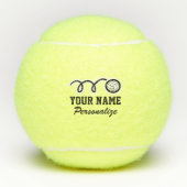 Cute volleyball sport icon douane name geel tennisballen (Voorkant)
